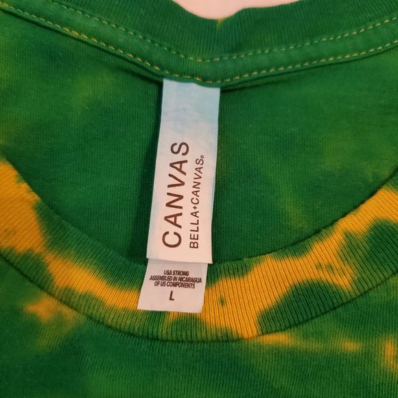 B. Canvas Tie Dye Boho Bohemia unisex short sleeve T-shirt size L. 100% cotton. - Picture 12 of 12